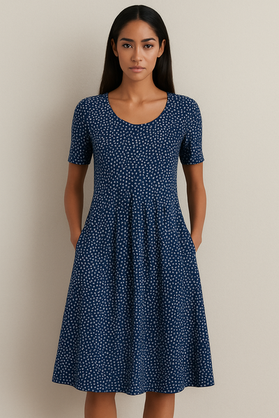 Carolina | Robe chic avec imprimé ludique