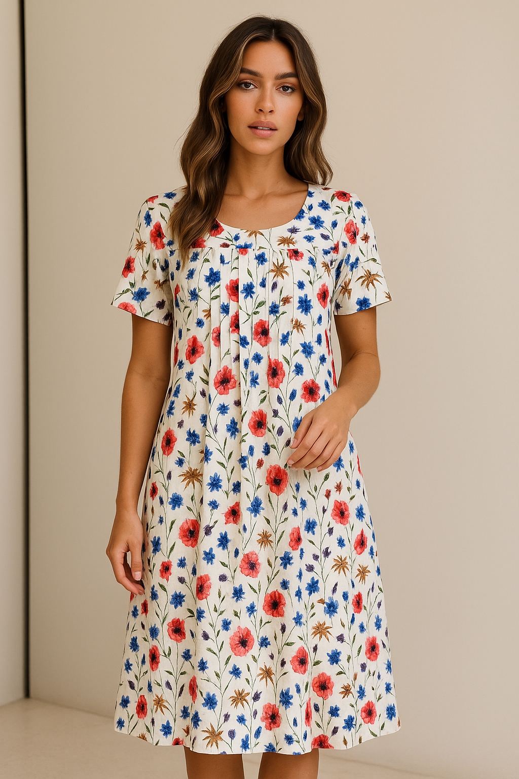 Carolina | Robe chic avec imprimé ludique