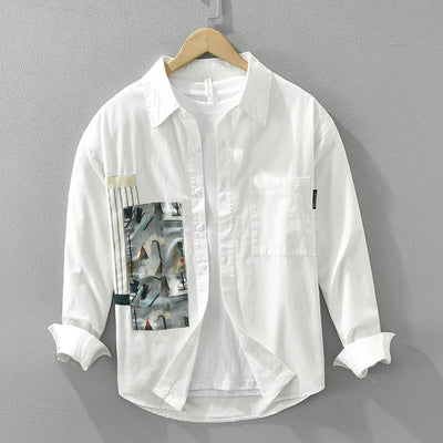 Fabian - Chemise à patchwork décontractée - Élégant - Hommes