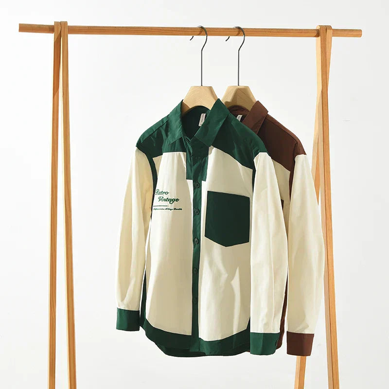 Vaughn - Chemise en patchwork décontractée - Élégant - Hommes