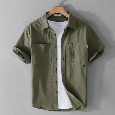 Derk - Chemise d'été unie - Décontractée - Hommes