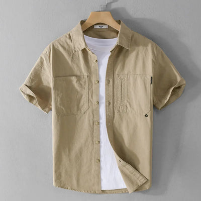 Derk - Chemise d'été unie - Décontractée - Hommes