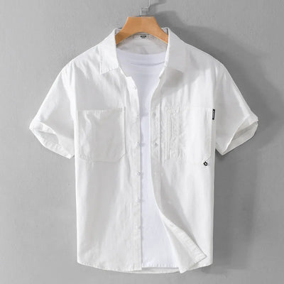 Derk - Chemise d'été unie - Décontractée - Hommes
