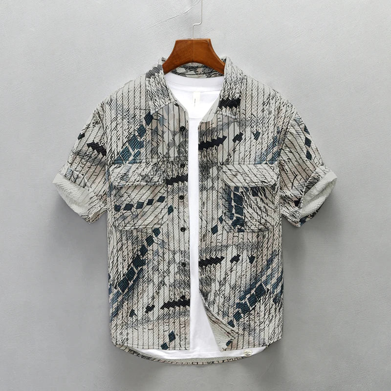 Hank - Chemise Imprimée Unique - Élégant - Hommes