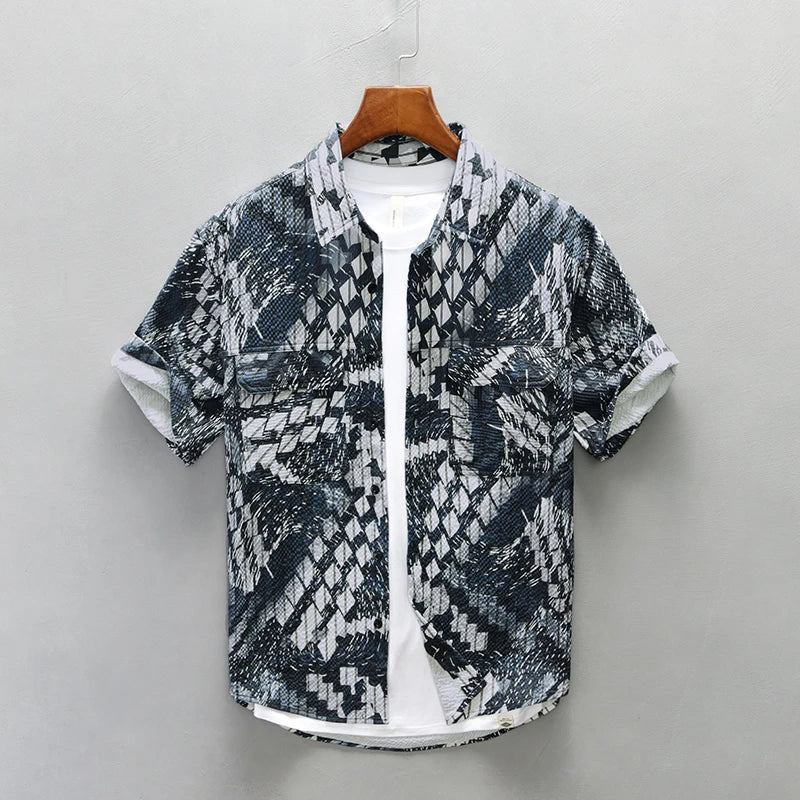 Hank - Chemise Imprimée Unique - Élégant - Hommes