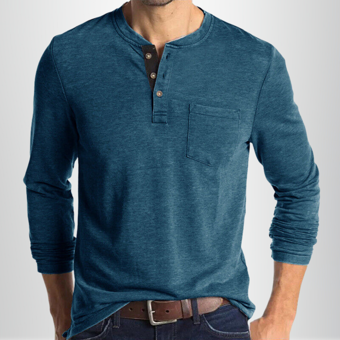 Hugo - T-shirt automne fluide homme