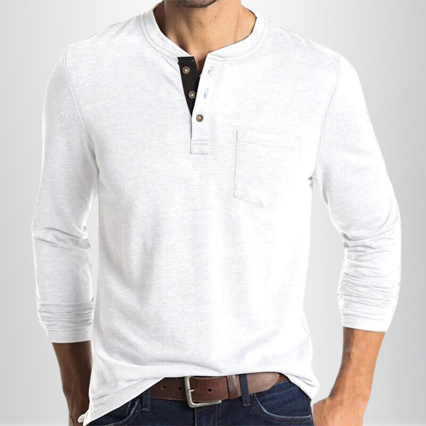 Hugo - T-shirt automne fluide homme
