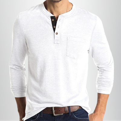 Hugo - T-shirt automne fluide homme