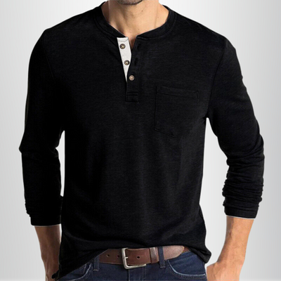 Hugo - T-shirt automne fluide homme