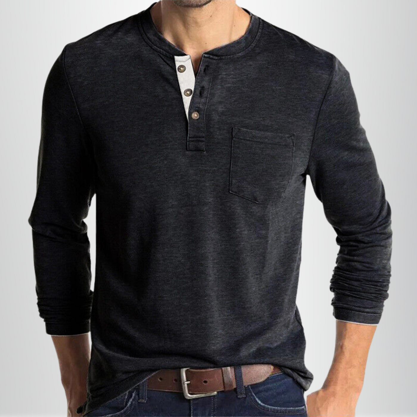 Hugo - T-shirt automne fluide homme