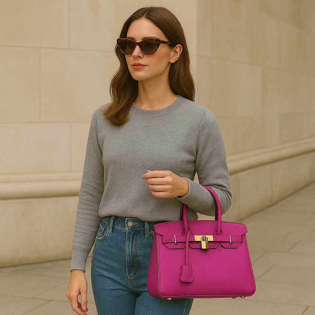 Élodie – Sac à Main en Cuir Véritable