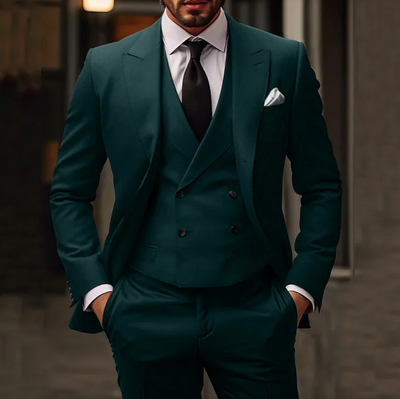 Costume homme 3 pièces - Slim Fit - veste gilet pantalon - mode business élégante