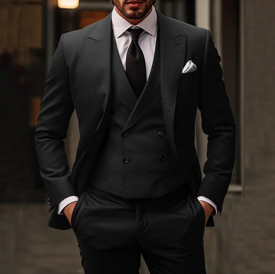 Costume homme 3 pièces - Slim Fit - veste gilet pantalon - mode business élégante