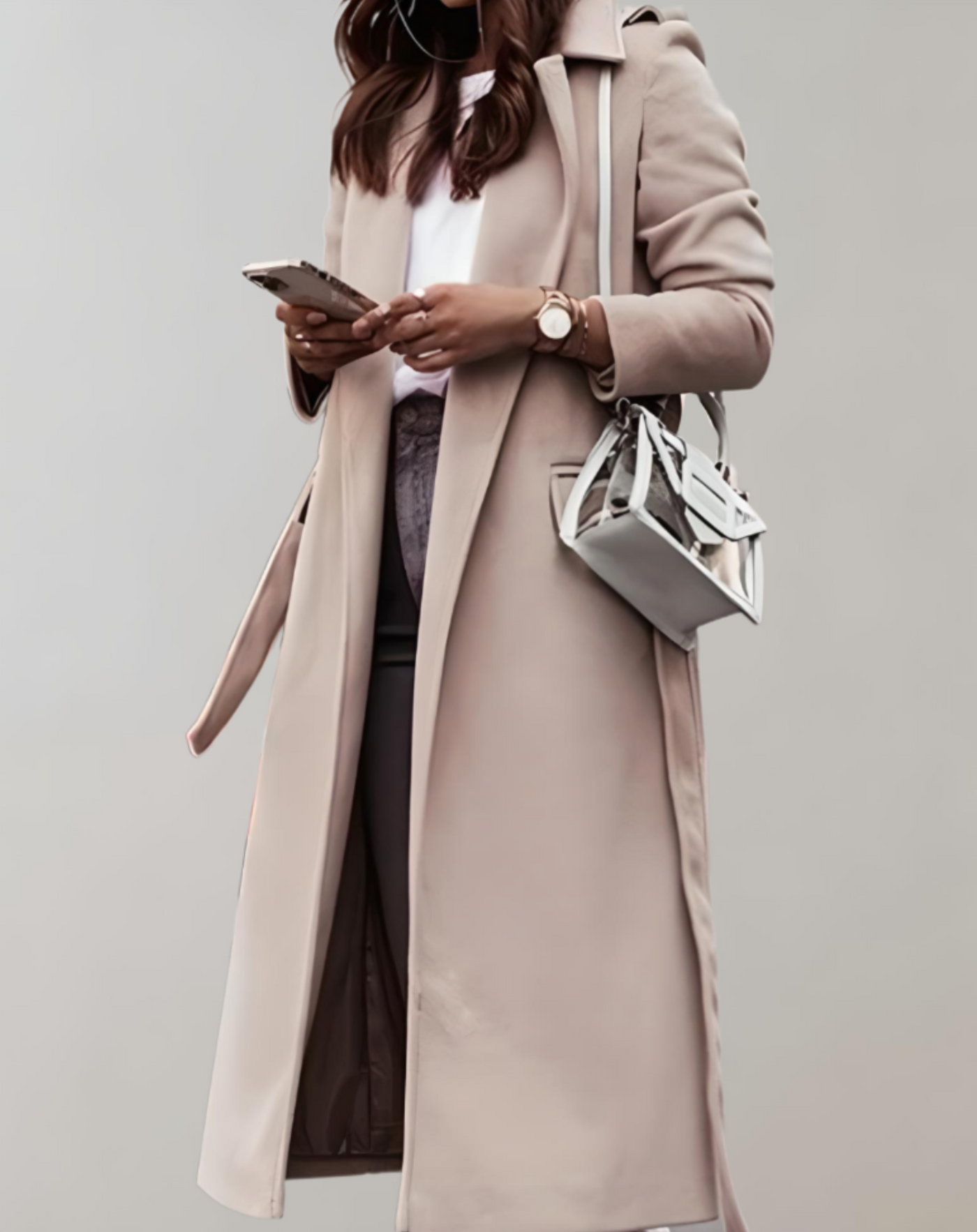 Hélène – Manteau Oversize Élégant Avec Ceinture Pour Une Allure Sophistiquée