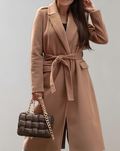 Hélène – Manteau Oversize Élégant Avec Ceinture Pour Une Allure Sophistiquée