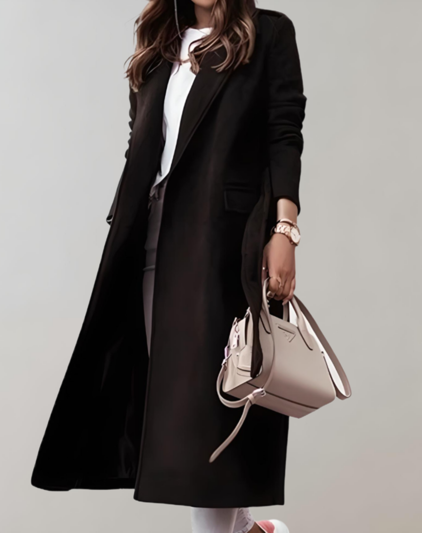 Hélène – Manteau Oversize Élégant Avec Ceinture Pour Une Allure Sophistiquée