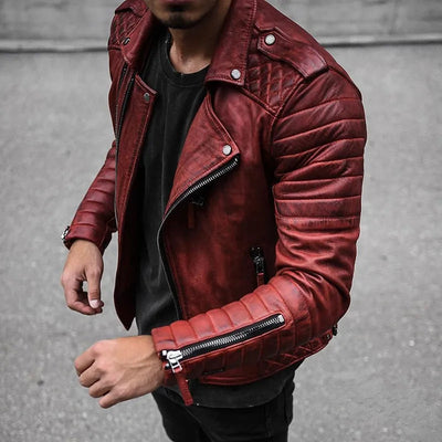 Alphonse – Veste En Cuir De Haute Qualité Pour Hommes, Durable Et Élégante