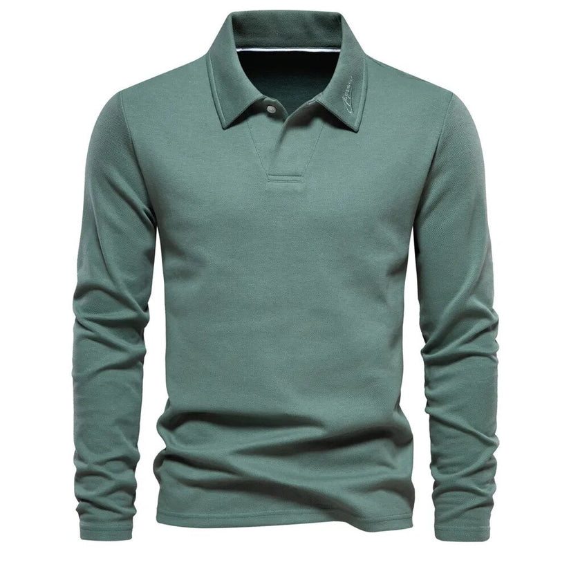 Karsten - Polo à Manches Longues - Style Intemporel - Hommes