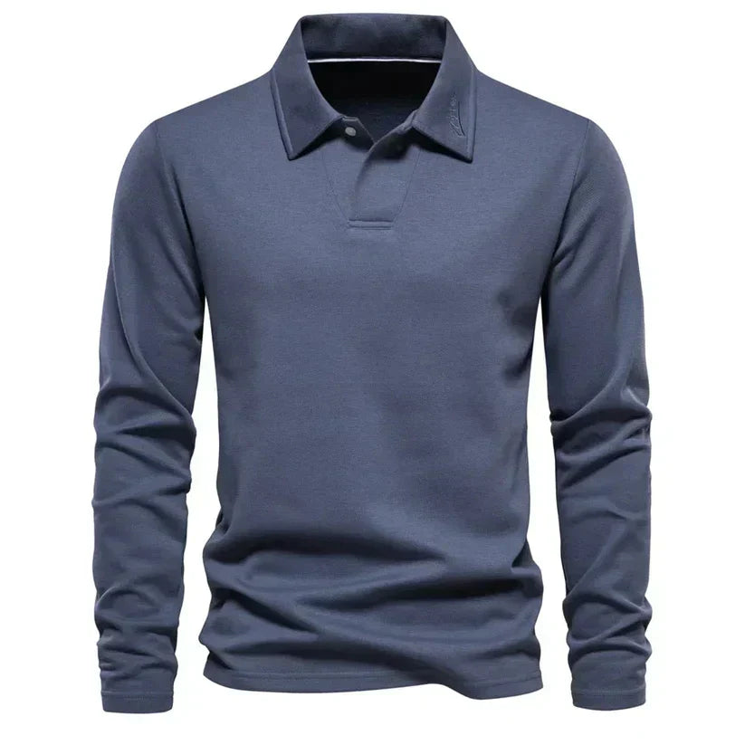 Karsten - Polo à Manches Longues - Style Intemporel - Hommes