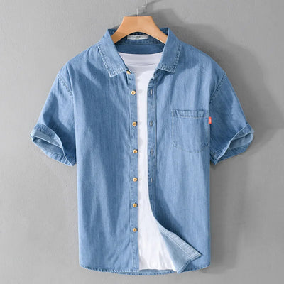 Gerolf - Chemise en denim - Décontractée - Hommes