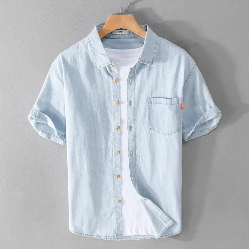 Gerolf - Chemise en denim - Décontractée - Hommes