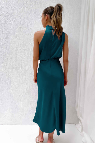 Lydia | Robe longue à col halter