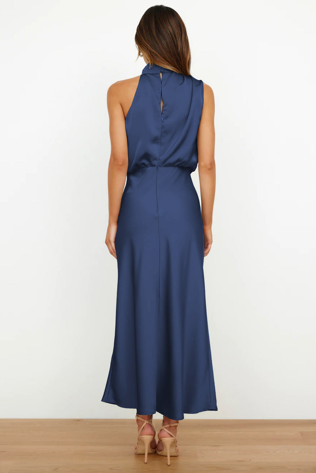 Lydia | Robe longue à col halter