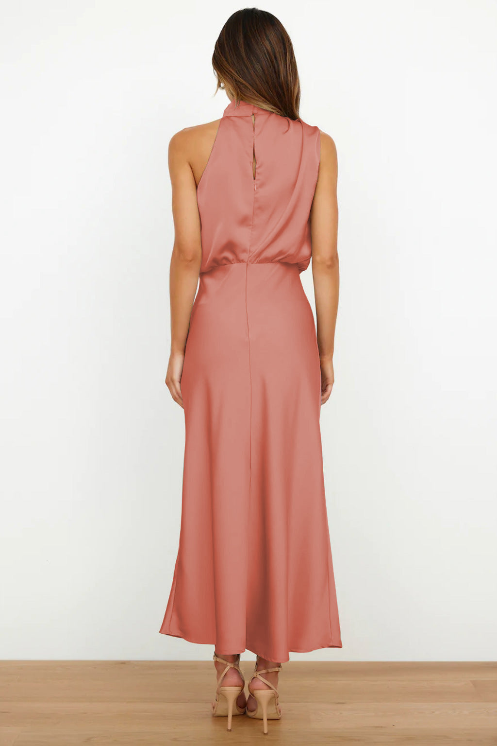 Lydia | Robe longue à col halter