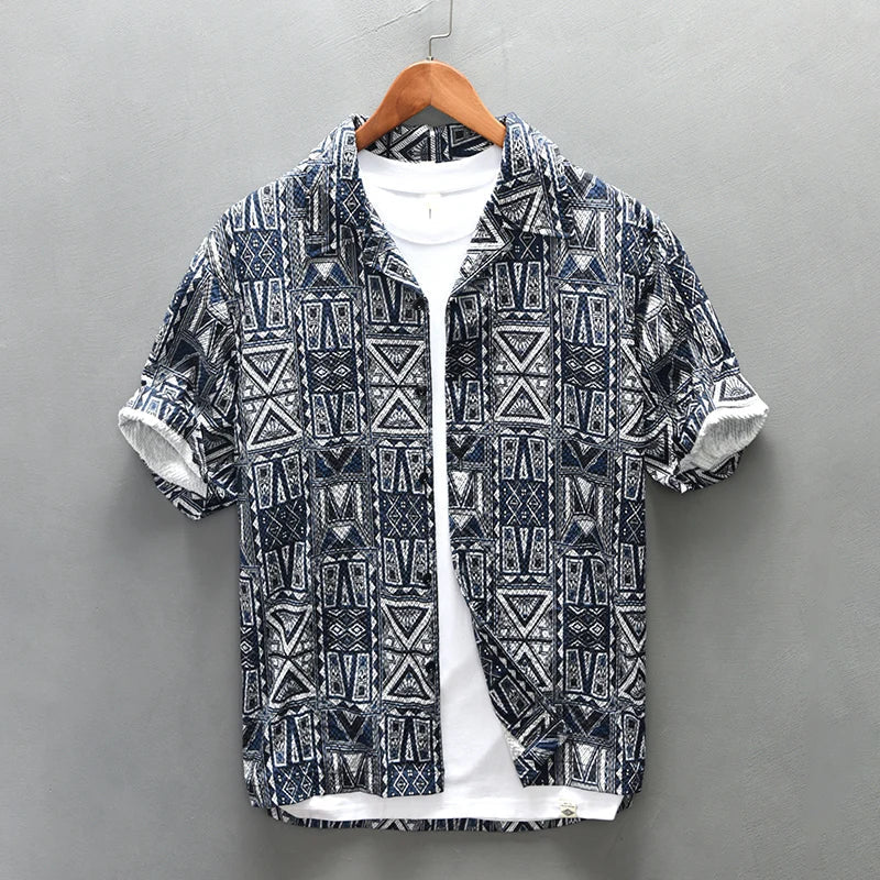 Jonah - Chemise Imprimée Numériquement - Coupe Décontractée - Hommes