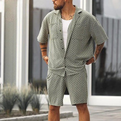 Ryan - Ensemble Luxe en Deux Pièces - Décontracté - Vert - Hommes