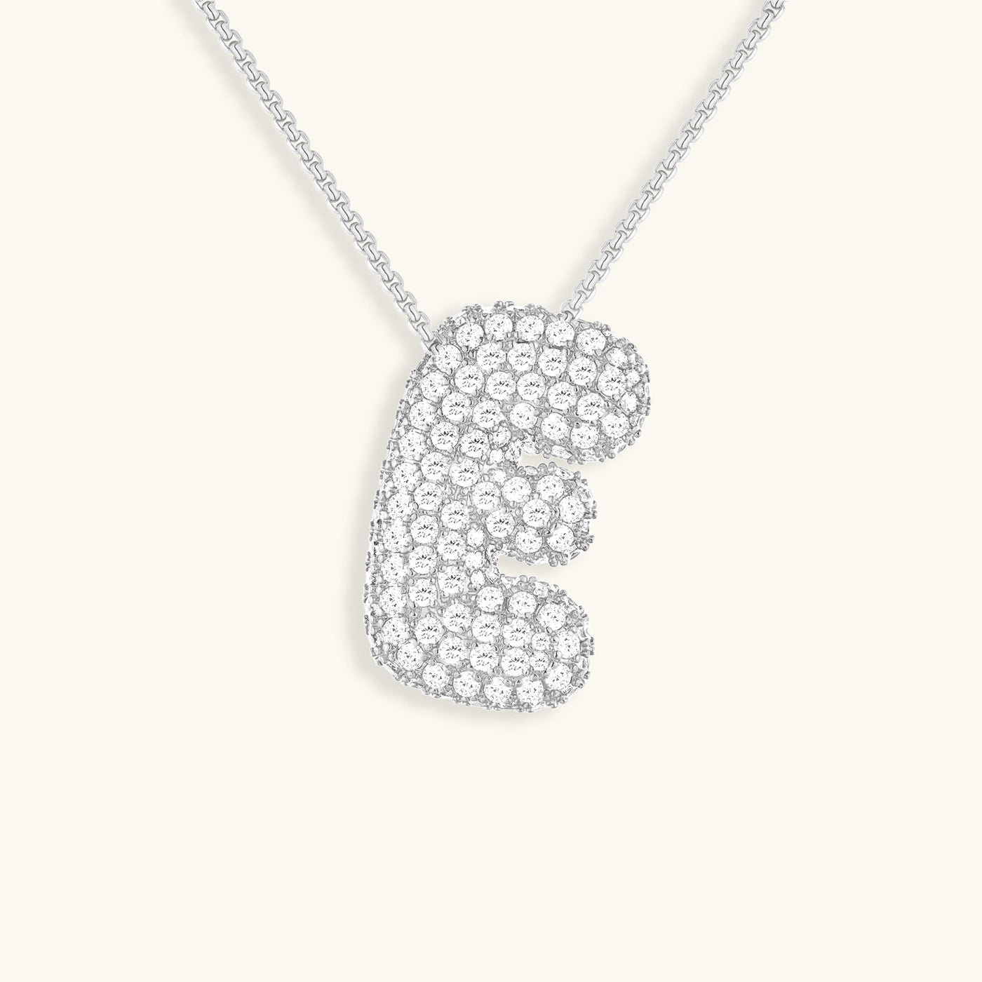 Collier Initiale Diamant – Bubble