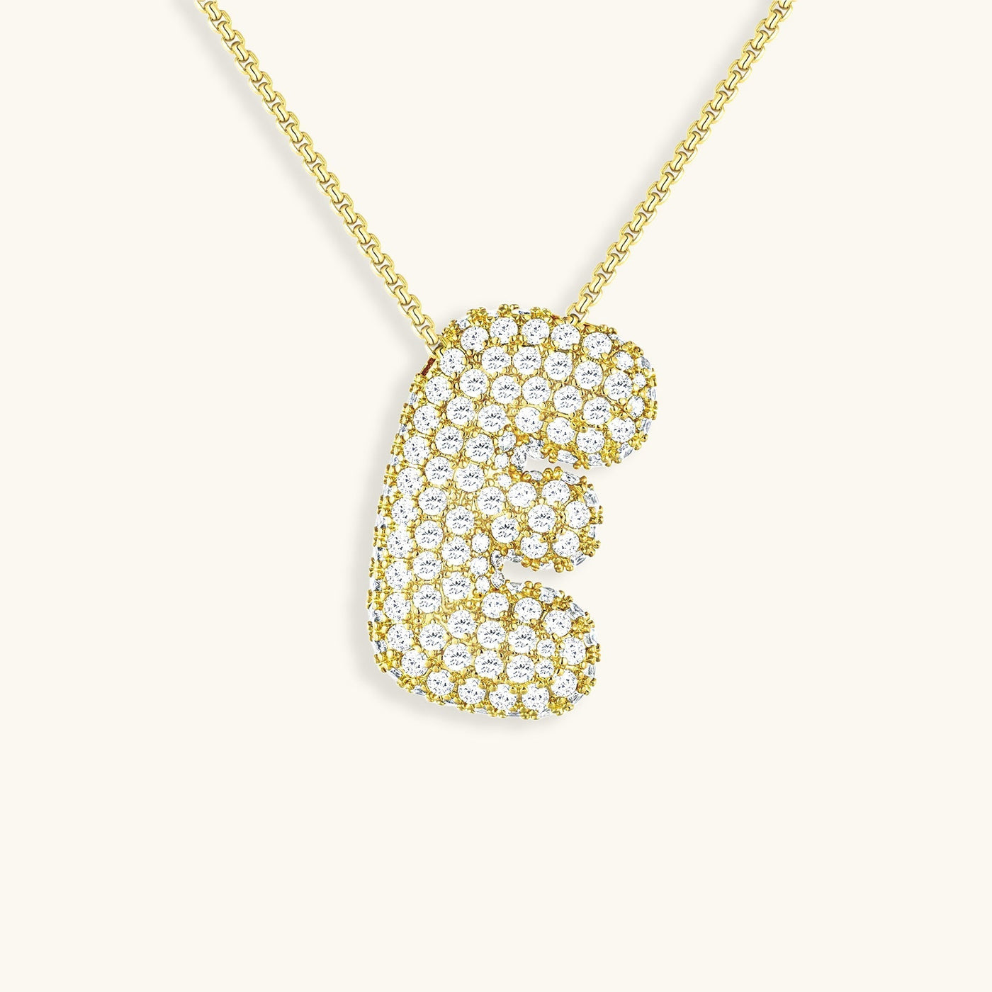 Collier Initiale Diamant – Bubble