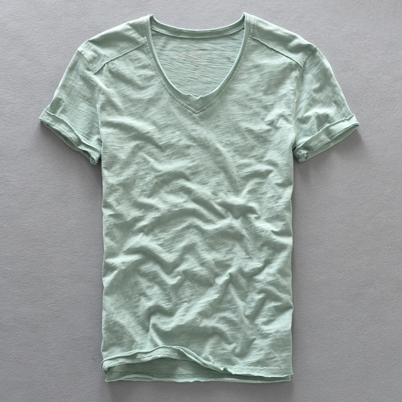 Claus - T-shirt à col en V - Confortable - Homme
