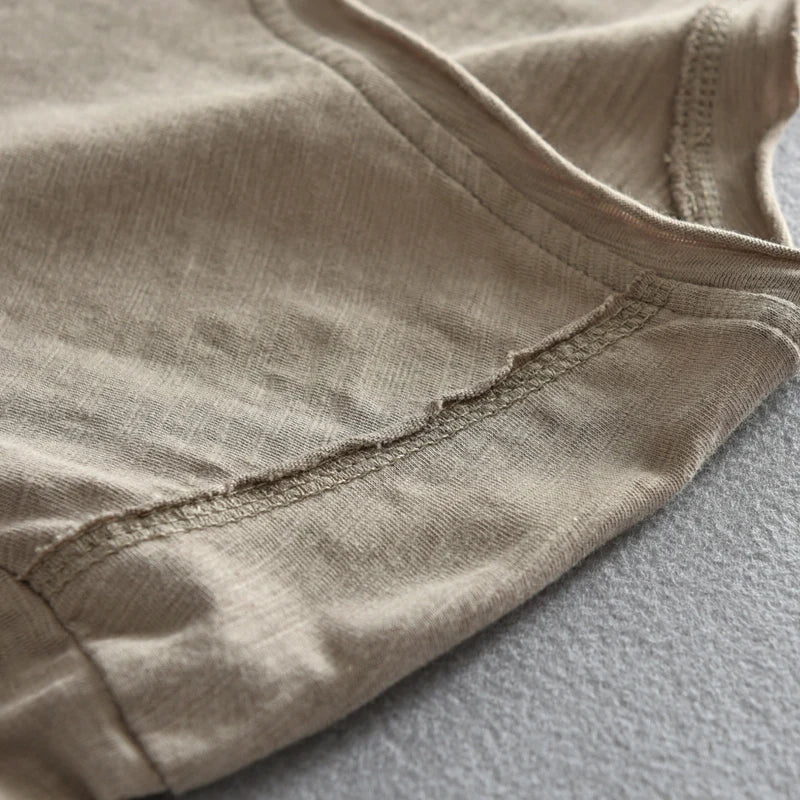 Claus - T-shirt à col en V - Confortable - Homme