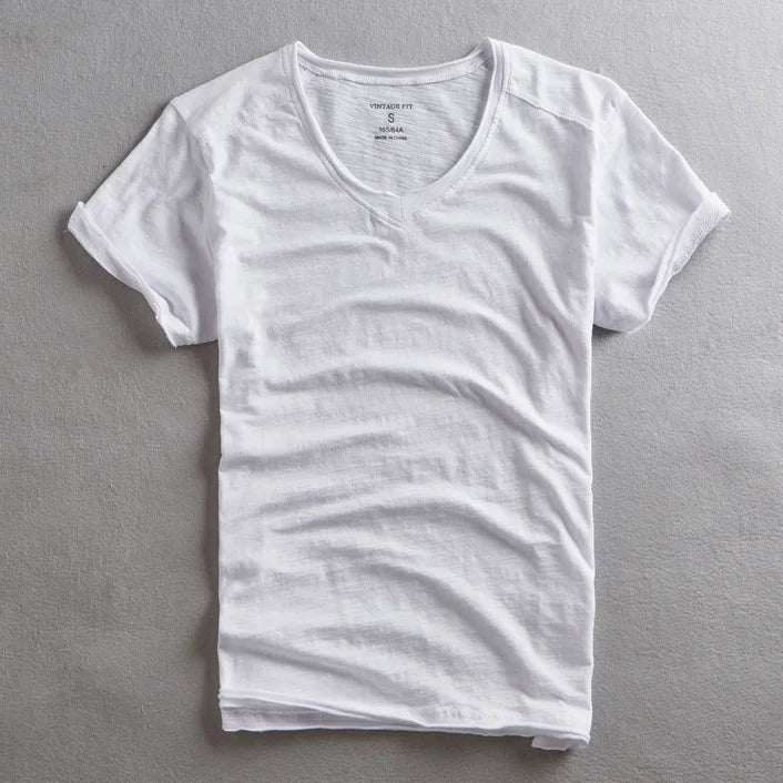 Claus - T-shirt à col en V - Confortable - Homme