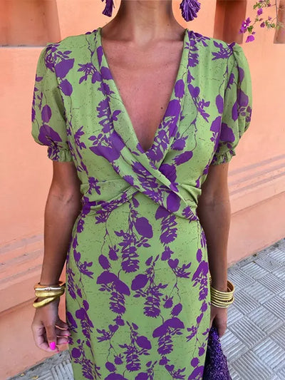 Hariette | Robe à fleurs raffinée