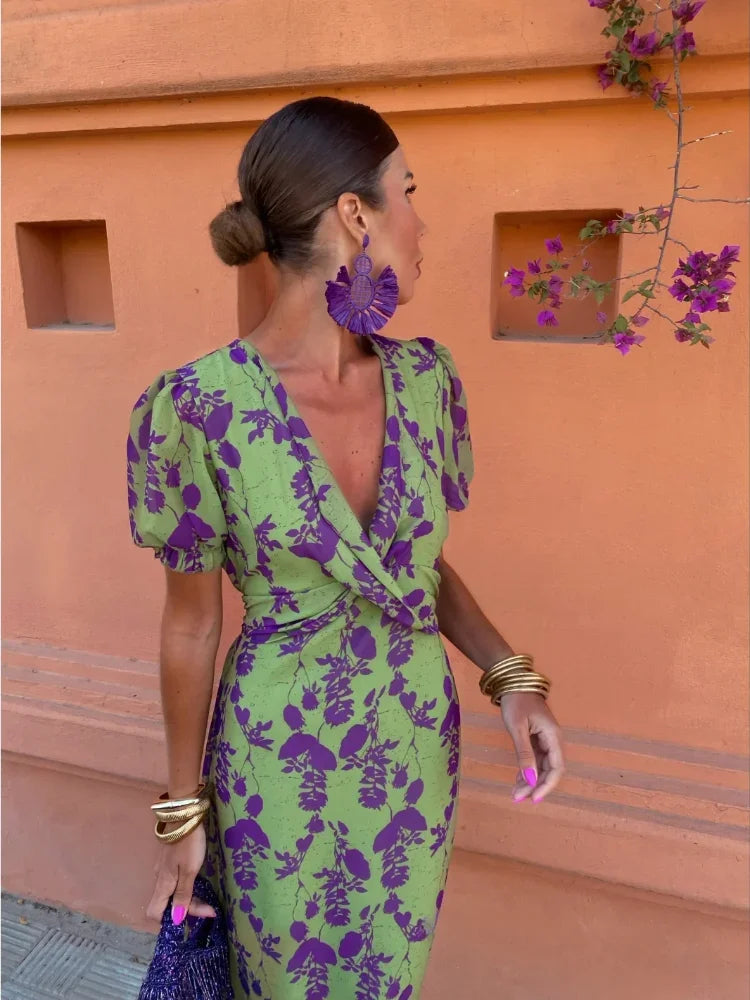 Hariette | Robe à fleurs raffinée