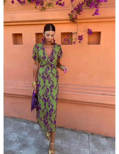Hariette | Robe à fleurs raffinée