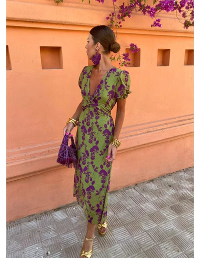 Hariette | Robe à fleurs raffinée