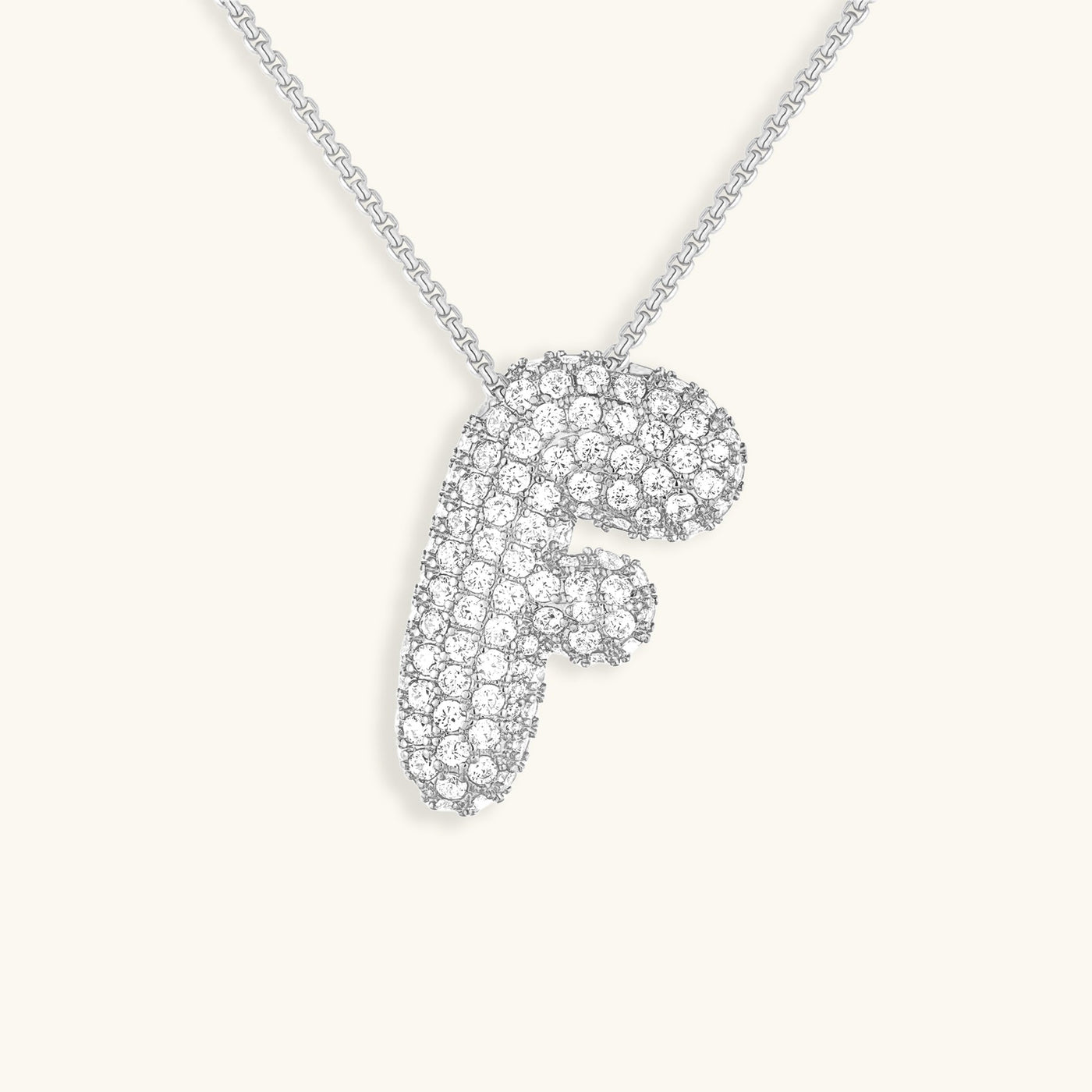 Collier Initiale Diamant – Bubble