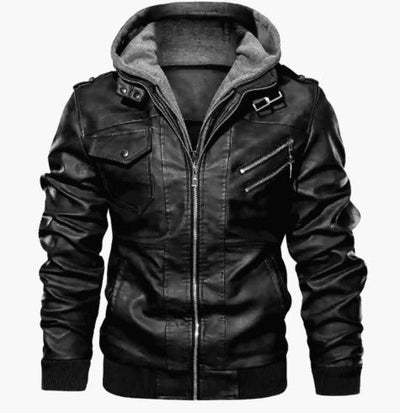 Léo - Veste chaude en cuir homme