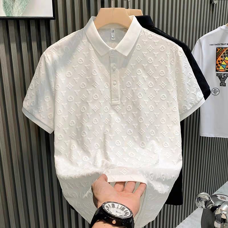 Jago - Polo en Jacquard pour Hommes - Élégance Décontractée - Polo pour Hommes