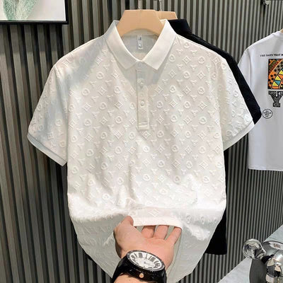 Jago - Polo en Jacquard pour Hommes - Élégance Décontractée - Polo pour Hommes