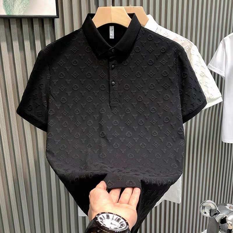 Jago - Polo en Jacquard pour Hommes - Élégance Décontractée - Polo pour Hommes
