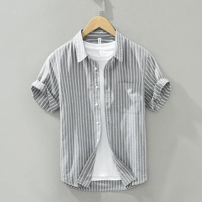 Blaine - Chemise à Rayures Décontractée - Intemporelle - Hommes