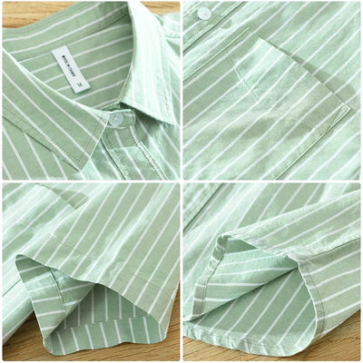 Blaine - Chemise à Rayures Décontractée - Intemporelle - Hommes
