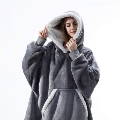 Mila - Pull femme plaid oversize