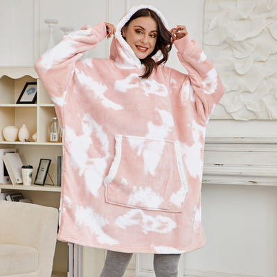 Mila - Pull femme plaid oversize