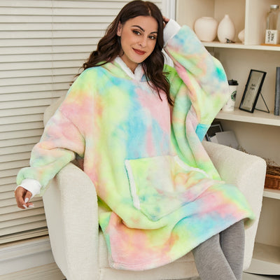 Mila - Pull femme plaid oversize