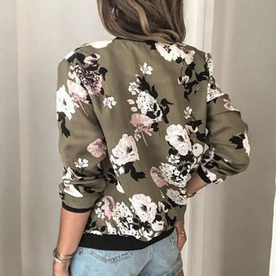 Hazel | Veste bomber avec imprimé floral tendance